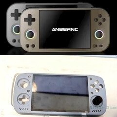 L'RG477M e il KT-R1S dall'alto verso il basso (fonte immagine: via Joey's Retro Handhelds & Nittrx)