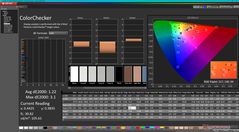 ColorChecker prima della calibrazione