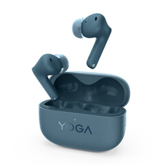 Lenovo prevede di offrire gli auricolari stereo Yoga True Wireless solo in un&#039;unica opzione di colore blu. (Fonte: Lenovo)