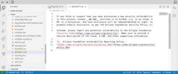 Dimostrazione dell'apertura di finestre secondarie nell'editor di codice (Immagine: EclipseSource).
