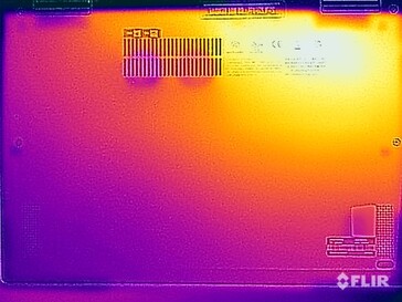 Test di sollecitazione delle temperature superficiali (in basso)