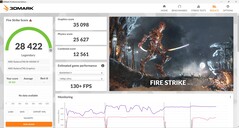 3DMark Fire Strike in modalità Full Speed