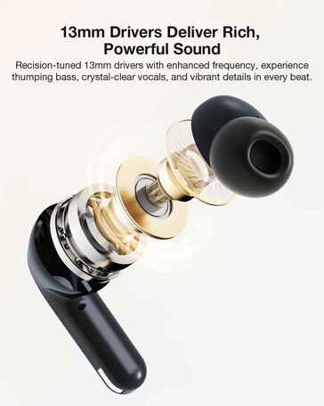 Queste cuffie wireless hanno dei driver piuttosto grandi (Fonte: BlitzWolf)