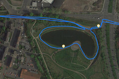 Test GPS: Sony Xperia 10 – Pedalata attorno al lago