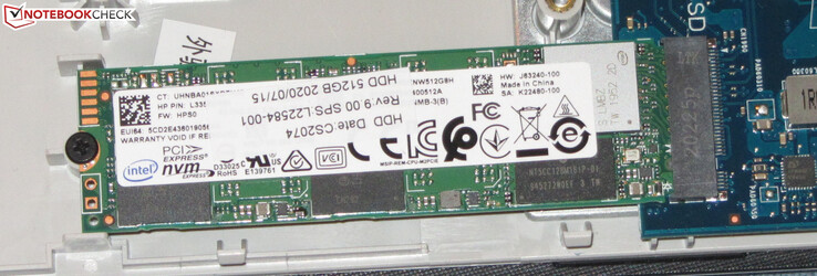 Un SSD NVMe funge da unità di sistema.