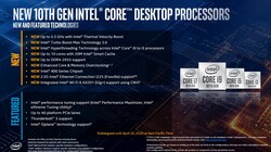 Intel Core i9-10900K: nuove features (fonte: Intel)