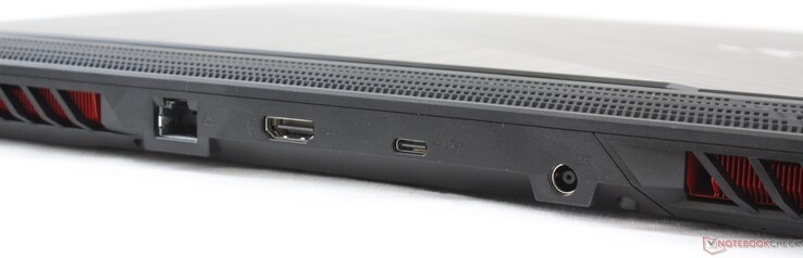 Lato posteriore: Gigabit RJ-45, HDMI 2.0b, USB 3.2 Gen. 2 Type-C w/ DisplayPort, alimentazione