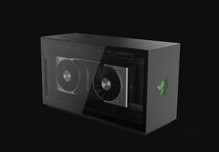 Razer Tomahawk Gaming Desktop costruito con case in alluminio e vetro temperato