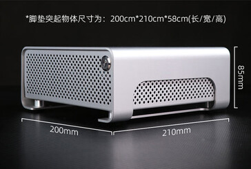 Dimensioni del mini PC (fonte immagine: JD.com)