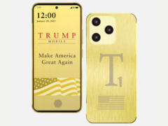 Lo smartphone Trump T1 (nella foto) richiede un anticipo di 100 dollari durante il preordine. (Fonte: Trump Mobile)