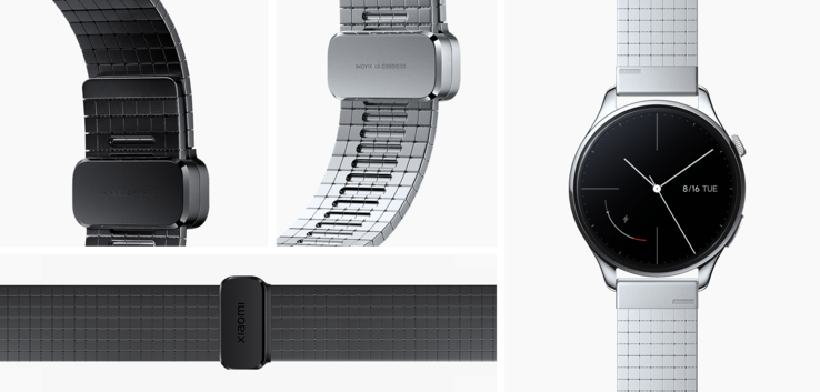 Lo Xiaomi Watch 5 è dotato di un cinturino opzionale stampato in 3D e realizzato in titanio.