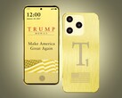 Il telefono Trump T1 è stato pubblicizzato con questa immagine, ma il prodotto reale potrebbe avere un aspetto molto diverso.