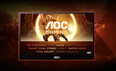 Il GAMING 16G3 di AOC è disponibile in nero e rosso. (Fonte: AOC)