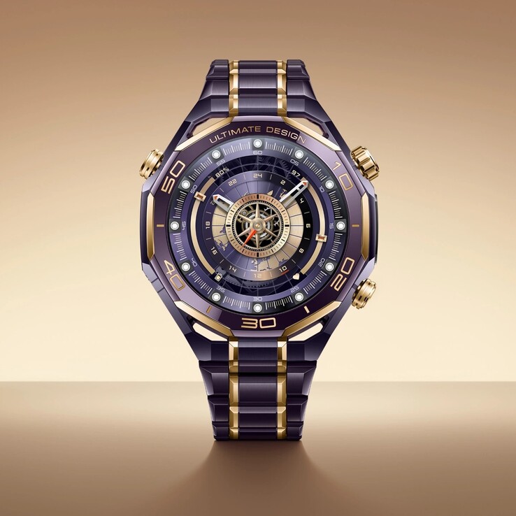 Lo smartwatch Huawei Watch Ultimate Design Royal Gold Edition. (Fonte: Huawei)