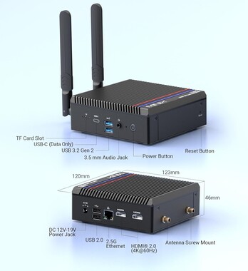 Lo Z150-0dB ha un sistema di raffreddamento passivo (Fonte: Minix)