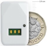 Il sensore BEAT non è molto più grande di una moneta da 1 sterlina britannica. (Fonte: Nemaura)