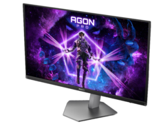 AOC Agon Pro AG326UZD (nella foto) ha una porta USB 3.2 Type-C, una USB 3.2 Type-B, due USB 3.2 Type-A, due porte HDMI 2.1, una DisplayPort 2.1 e un'uscita audio da 3,5 mm. (Fonte immagine: Display Specifications)