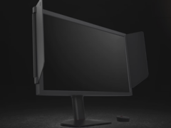 Il BenQ Zowie XL2540X+ (nella foto) viene fornito con un cavo DisplayPort, un cavo HDMI, un interruttore S e un cappuccio di schermatura. (Fonte: BenQ)