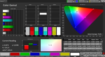 CalMAN - spazio di colore AdobeRGB