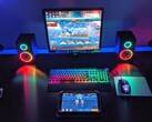 Scrivania gaming Genesis Holm 510 RGB con altoparlanti Helium 300BT ARGB e tastiera Thor 400 RGB (Fonte: interna)