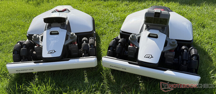 Mammotion Luba Mini AWD 800 (a sinistra) e Luba Mini AWD LiDAR 1500 (a destra) a confronto