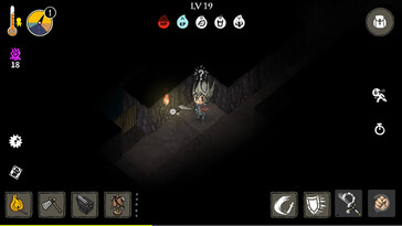 Un'immagine che mostra un dungeon in The Wild Darkness. (Fonte: Steam)