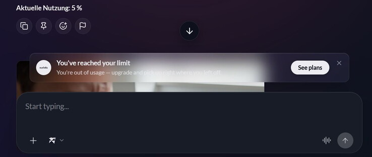 Limiti ristretti nel piano gratuito