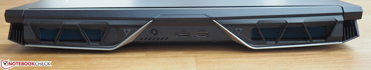Lato posteriore: DC-in, DisplayPort, HDMI