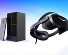 mini-PC Pimax Spation e visore VR Crystal Pro.