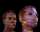 Volti umani con schemi di circuiti che simboleggiano l'intelligenza artificiale (Fonte: Gerd Altmann da Pixabay)