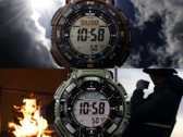 Il Casio Pro Trek PRG-340L-5 (in alto) e il Casio Pro Trek PRG-340B-3 (in basso). (Fonte: Casio)