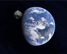 Un'immagine che mostra un asteroide diretto verso la Terra. (Fonte: Batman111 - Pixabay)