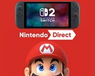 Prossimo Nintendo Direct con Switch 2 sopra Mario (Fonte: Nintendo of America con modifiche)