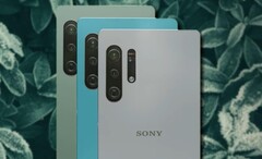 Un concept del Sony Xperia 1 V realizzato da un fan lo mostra con una fotocamera aggiuntiva. (Fonte: PEACOCK & Unsplash - modificato)