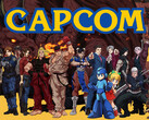 Logo Capcom con personaggi tratti dai suoi giochi. L’editore giapponese ha in gran parte evitato l’ondata di licenziamenti che sta colpendo gli studi di sviluppo occidentali.