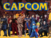 Logo Capcom con personaggi tratti dai suoi giochi. L’editore giapponese ha in gran parte evitato l’ondata di licenziamenti che sta colpendo gli studi di sviluppo occidentali.