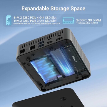 Il mini PC ha lo spazio per un secondo SSD (Immagine: Minix)