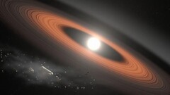 Un rendering di una nana bianca che oscilla con il suo sistema planetario (Fonte: NASA)