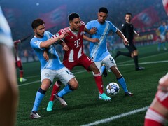 Immagine che mostra i giocatori che cercano di prendere il controllo della palla. (Fonte immagine: EA) 