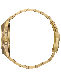 Citizen NB6085-57W vista laterale che mostra la corona e il bracciale.