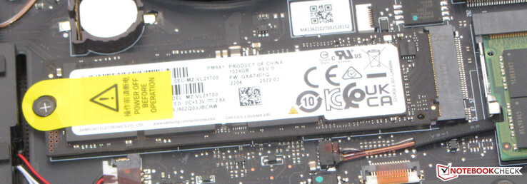 Un'unità SSD PCIe-4 funge da unità di sistema.