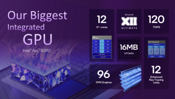 Panoramica di Intel Arc B390 (Fonte: Intel)