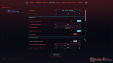 Cyberpunk 2077 Aggiornamento 2 - Impostazioni grafiche