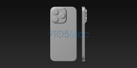 iPhone 15 Pro CAD. (Fonte: 9To5Mac)