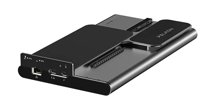 Peladn nasconde l'espansione SSD M.2 sul fondo del Link S-3. (Fonte: Peladn)