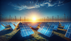 I ricercatori dell&#039;Università di Kyoto hanno costruito la prima cella solare BPVE controllabile magneticamente. (Fonte immagine: DallE3)