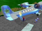 In *Super Mario Eclipse*, Mario sale a bordo dell'aereo con cui la Principessa Peach sta partendo per le vacanze.