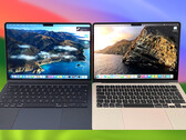 Il modello da 15 pollici è come quello da 13 pollici, ma più grande. Esegue macOS Sonoma dalla confezione. (Fonte: Notebookcheck/Apple - modificato)