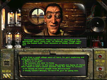 Nella foto: uno screenshot di gioco tratto da Fallout: un gioco di ruolo post-nucleare.