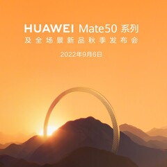 La serie Huawei Mate 50 arriverà il 6 settembre. (Fonte: Huawei)